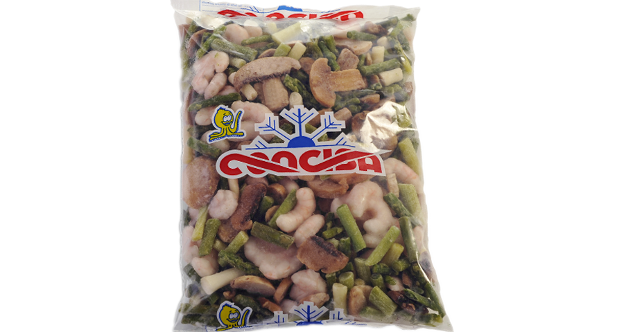 Revuelto de gambas congelado